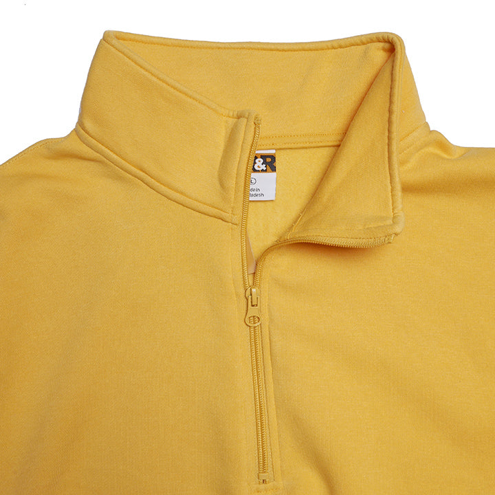 Men's Loose Fit Quarter Zip Fleece Pullover Sweatshirt