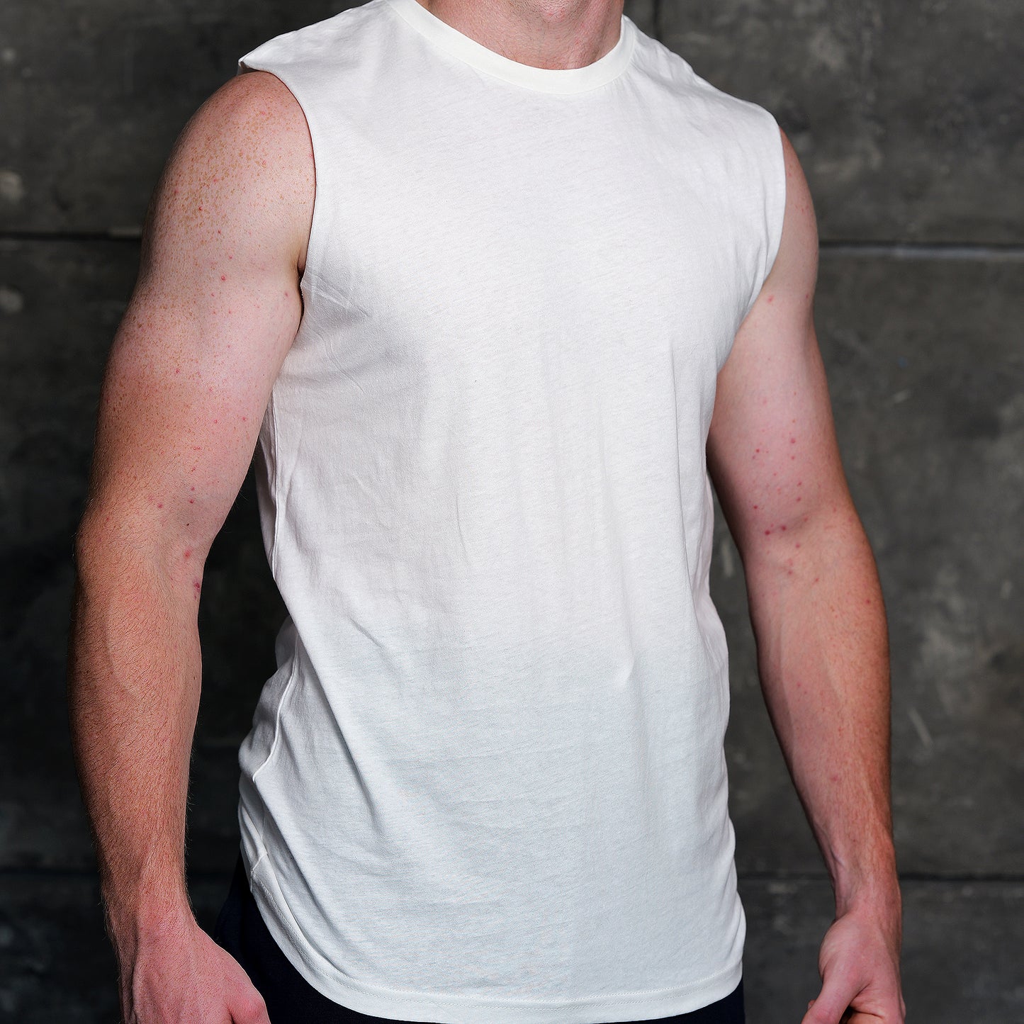 Men's 100 % Cotton Sleeveless Muscle shirt (Final Sale)