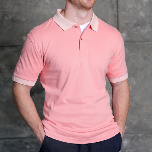 Men's Soft Velvet Cotton Short Sleeve Regular Fit Polo Shirt